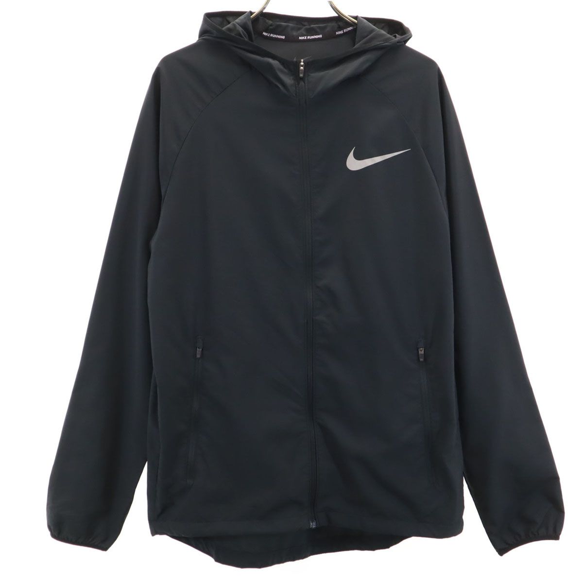NIKE ナイキ ランニング ウインドブレーカー S 黒 メンズ 古着