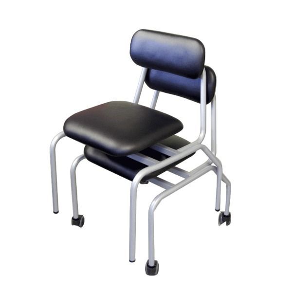 全国送料無料、代引も有！ 椅子 チェア ソフトグルグチェア ブラック × シルバー スタッキングチェア 〔×2脚セット〕 代引不可 使い心地が良い