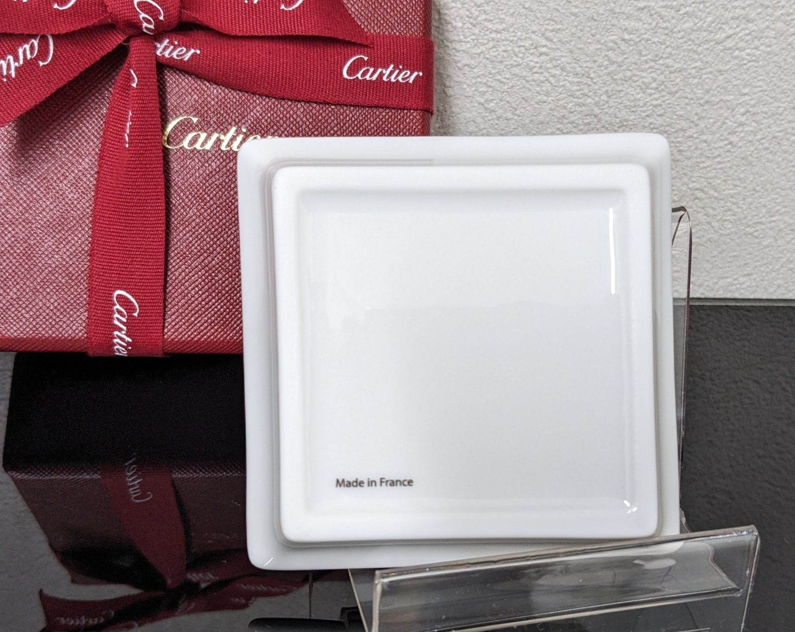 Cartier カルティエ 小物入れ 灰皿 陶器製 アッシュトレイ 動物 樹木