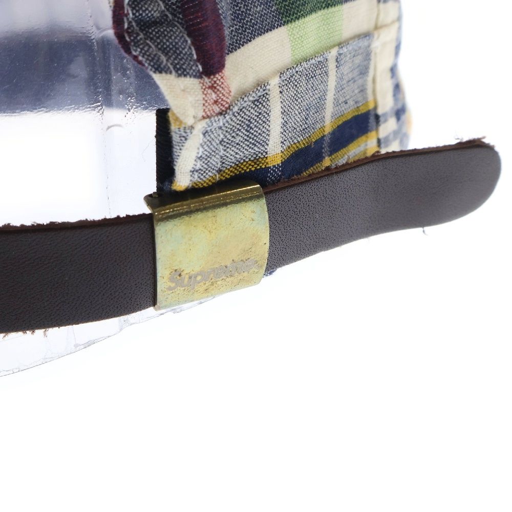 SUPREME (シュプリーム) 19SS Patchwork Madras S Logo 6-Panel