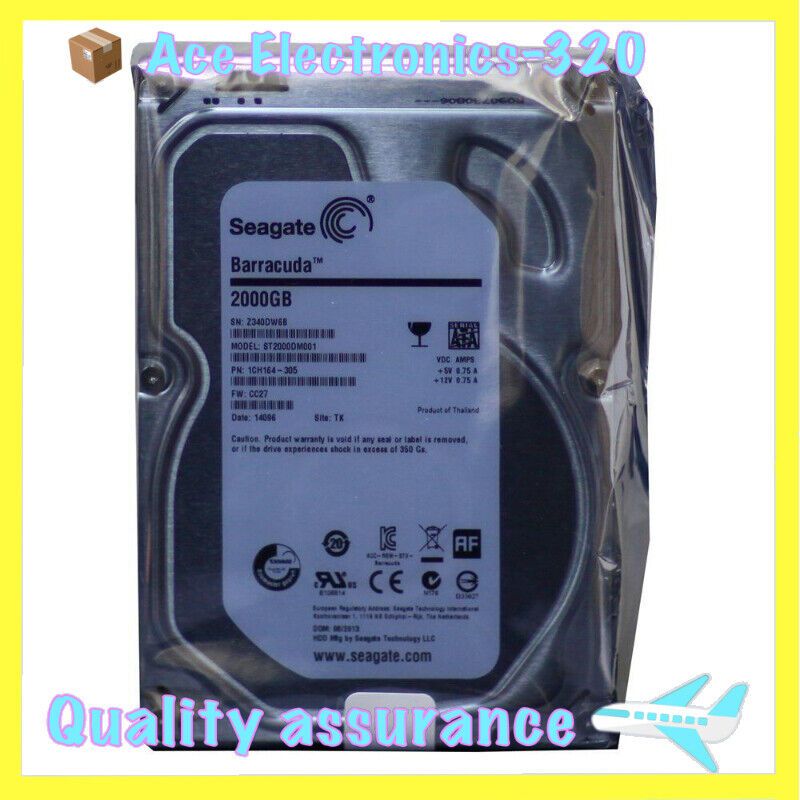 Seagate Barracuda 2TB ST2000DM001 64MB 7200RPM SATA3 6Gb|s 3.5 ハードディスク ドライブ
