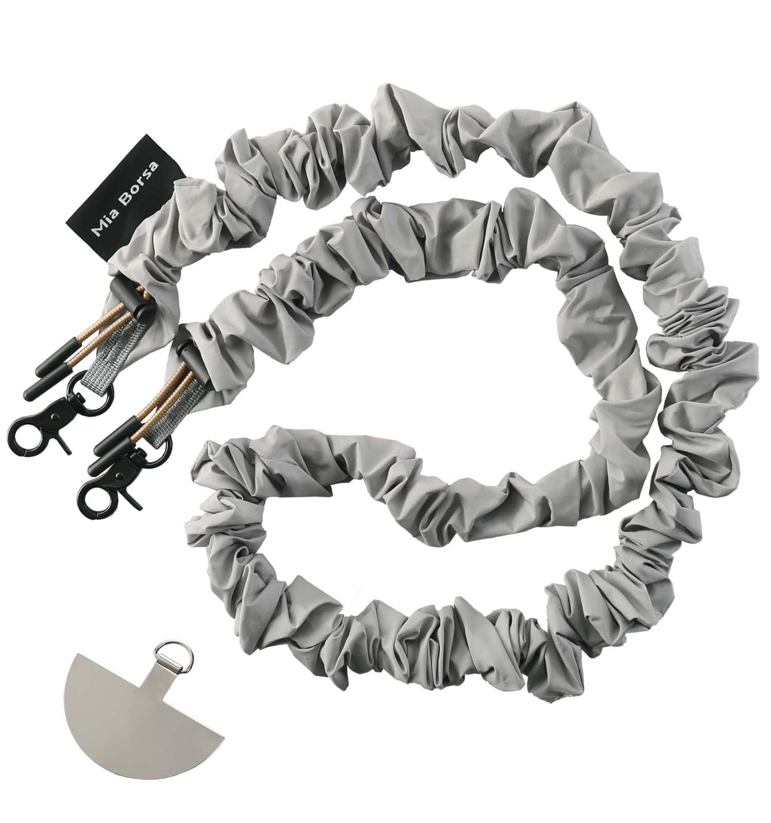 [MiaBorsa] スマホ ショルダーストラップ スマホストラップ 全機種対応 金具付き 斜めがけ 携帯ストラップ ロープ ドロスト レディース