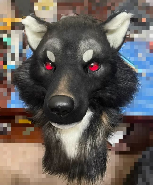 着ぐるみヘッド 狼 NO.74 リアルスタイル 全頭ヘッド ケモノ マスク ファースーツ ぬいぐるみ コスプレ コスチューム