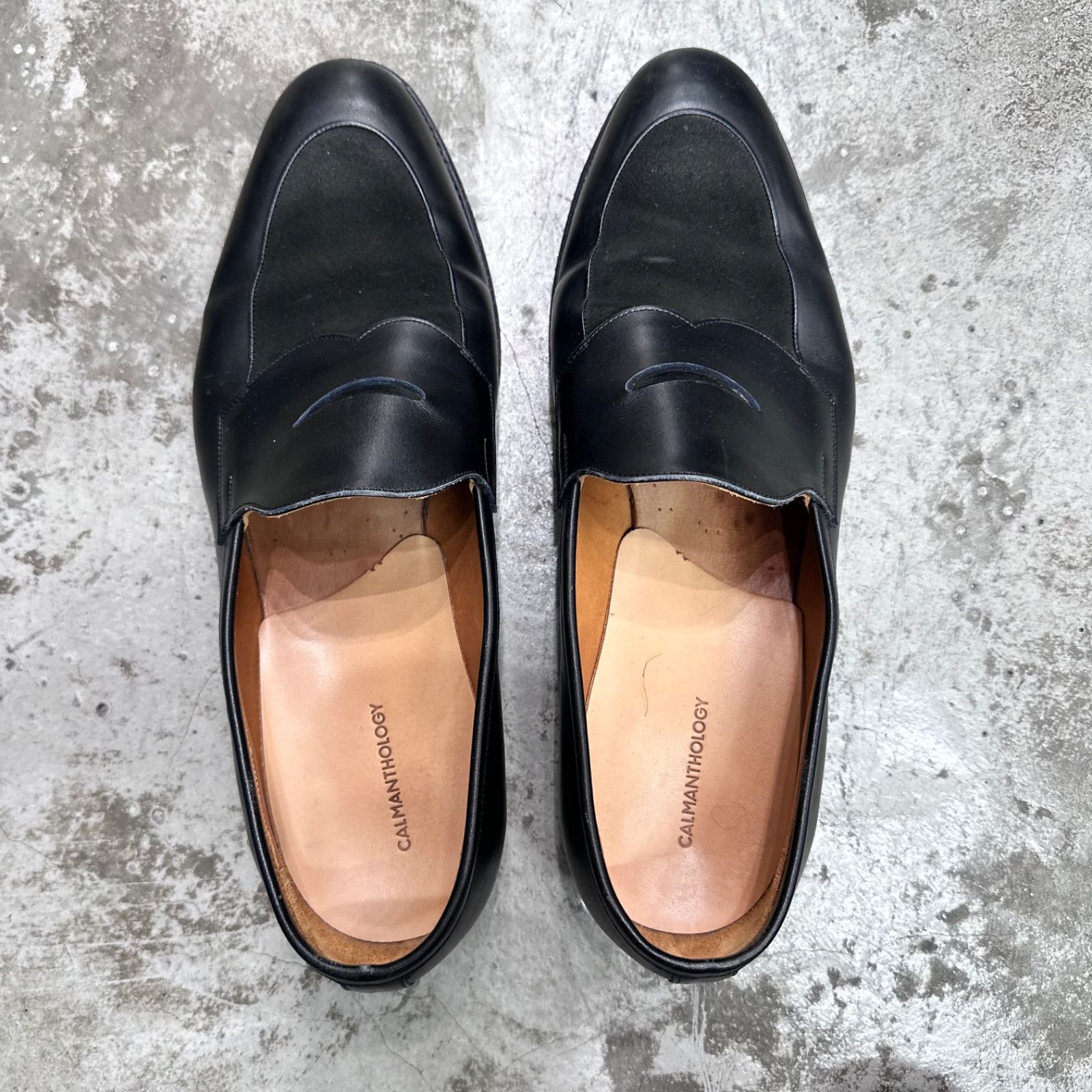 参考上代107800円 CALMANTHOLOGY LONG SADDLE LOAFER ロングサドル