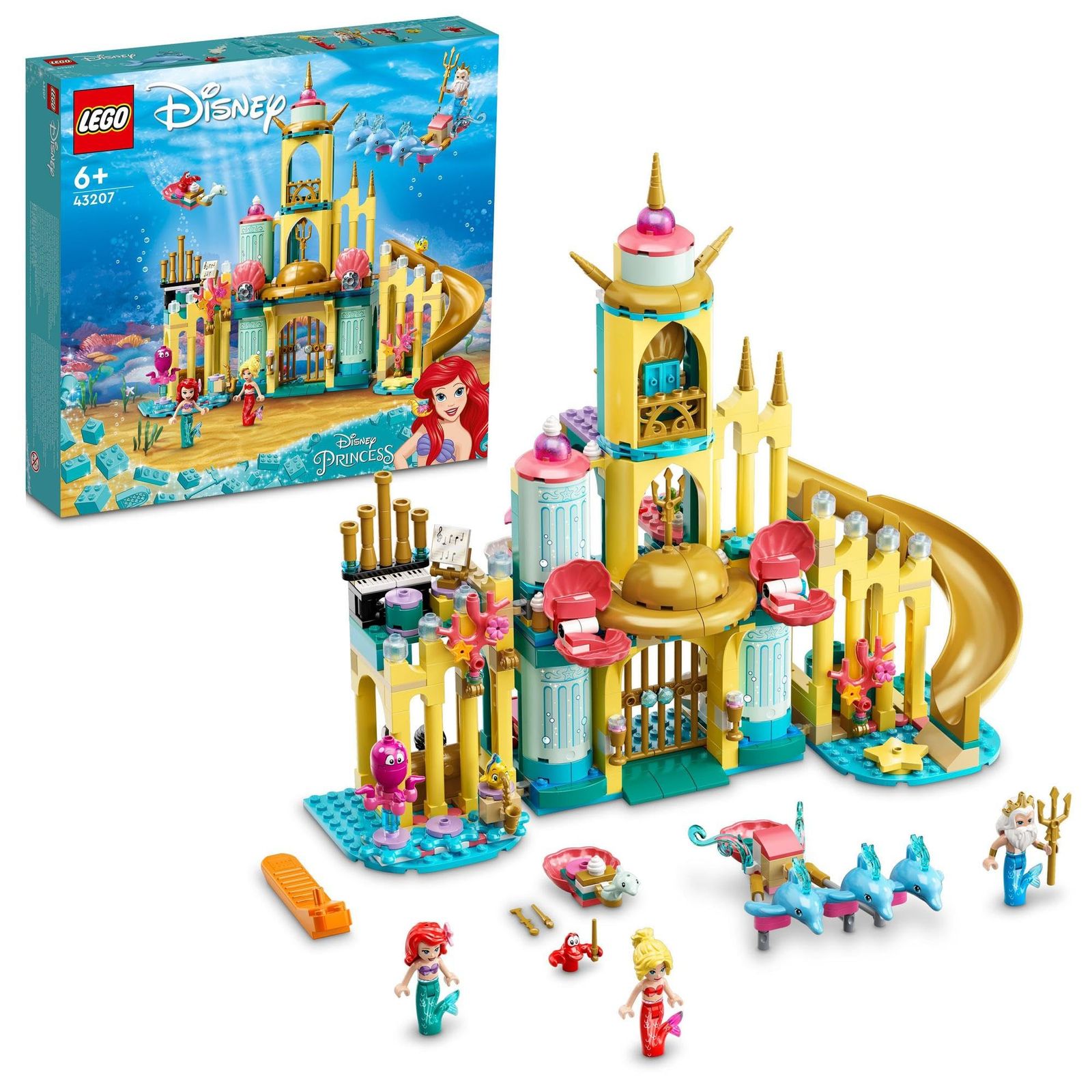 レゴ(LEGO) ディズニープリンセス アリエルの海のお城 クリスマスプレゼント クリスマス 43207 おもちゃ ブロック プレゼント お人形 ドール お城 お姫様 おひめさま 女の子 6歳以上 [【単品】] 