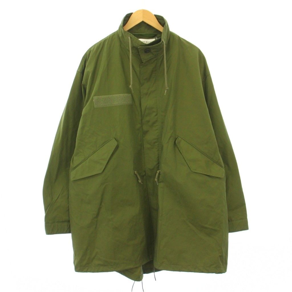 シンゾーン Shinzone 3WAYオーバーサイズ フィールドパーカー FIELD PARKA モッズコート スタンドカラー アウター ロング丈 ワンカラー ウール混 36 カーキ 24AMSCO01 |BB