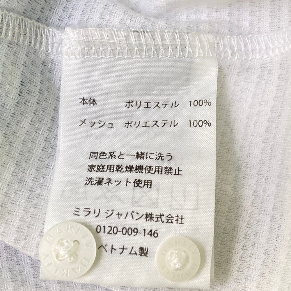 未使用級　オークリー　XL 半袖 ポロシャツ ボタンダウン　ストライプ　刺繍ロゴ サイズ：XL OAKLEY オークリー 半袖ポロシャツ ボタンダウン