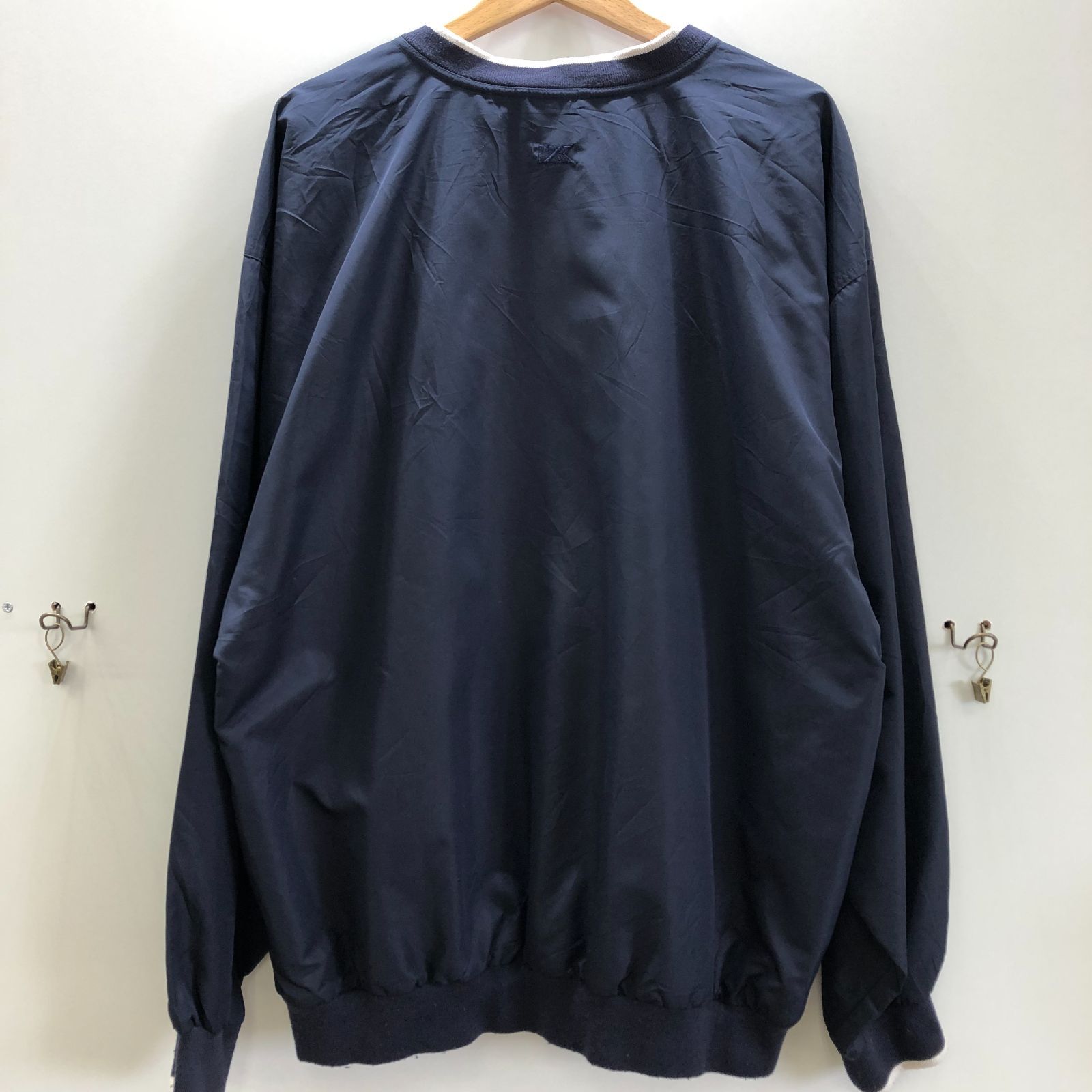 【美品】CUTTER&BUCK　刺繍　アノラックジャケット　ナイロンプルオーバー BAUER” Valley Jr. Warriors Nylon Pullover Jacket SIZE XL