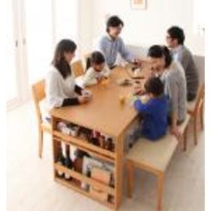 ダイニングセット 6点セット(テーブル+チェア×4+ベンチ)【Dream.3