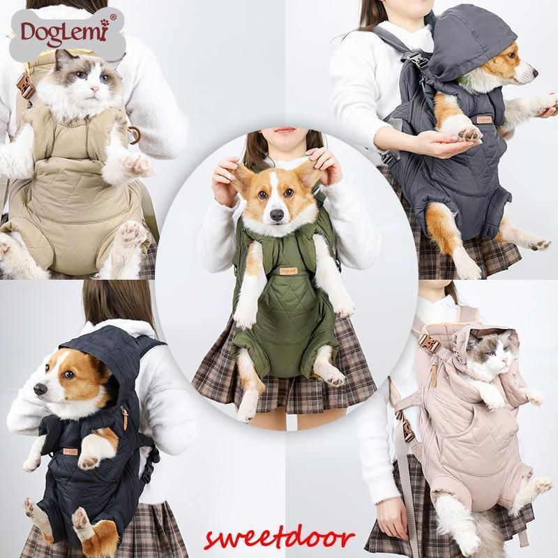 ペット用オリジナルスリングドッグスリングキャリーリュック抱っこひも小型犬中型犬大型犬犬猫ペット用品お出かけ通院冬お出かけお散歩