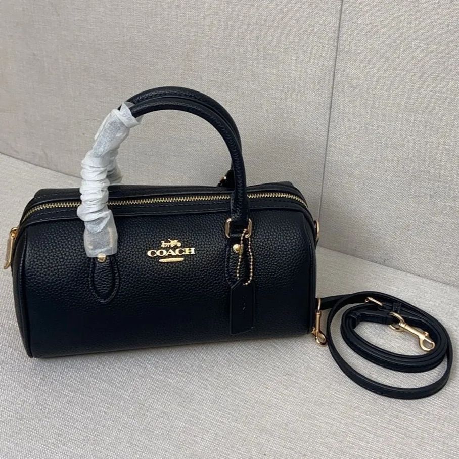 コーチ] ブラック シンプル レディースバッグ クロスボディー ボストン  