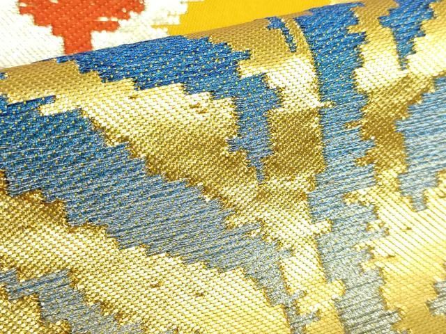 平和屋着物□極上 龍村平蔵柄 太鼓柄 本袋帯 モールー房文錦 金銀糸  