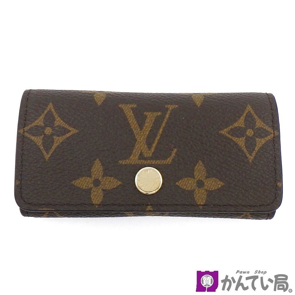 ♠ LOUIS VUITTON ルイヴィトン M69517 キーケース ミュルティクレ4 モノグラム PVC×レザー ブラウン ゴールド金具 ブランド小物 箱|保存袋付き 金沢福久店 C25-971