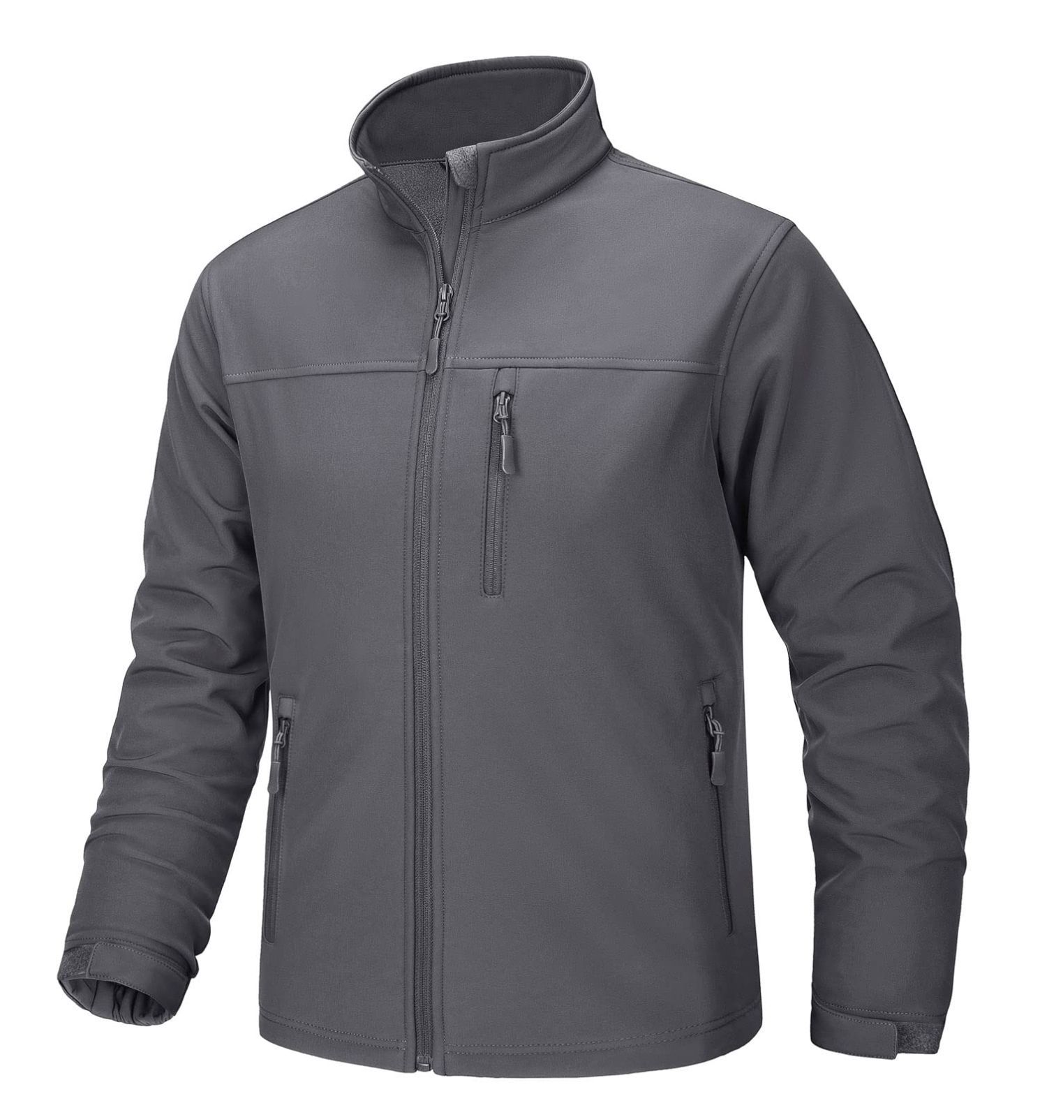 軽量 タクティカル ウインドブレーカー 登山服 無地 裏起毛 ブルゾン アウトドアウエア 撥水ジャンパー メンズ ソフトシェルジャケット ジャケット 作業服 [TACVASEN]
