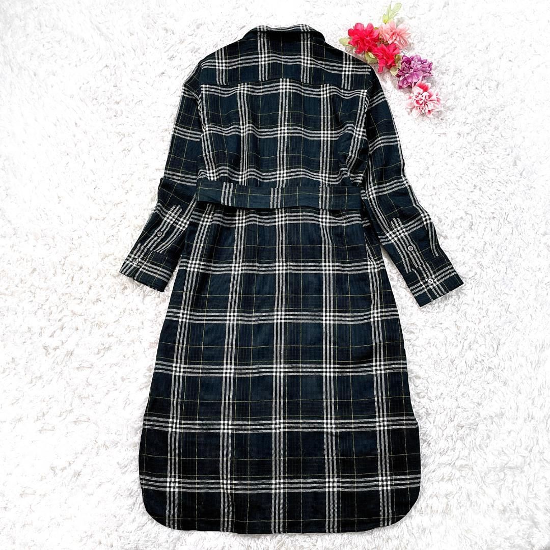23区 LOCHCARRON タータンチェック シャツワンピース 【匿名配送】 23区 大きいサイズ 48 LOCHCARRONタータンチェッ