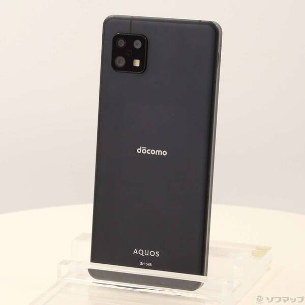 中古品〕 AQUOS sense6 64GB ブラック SH-54B docomo SIMフリー