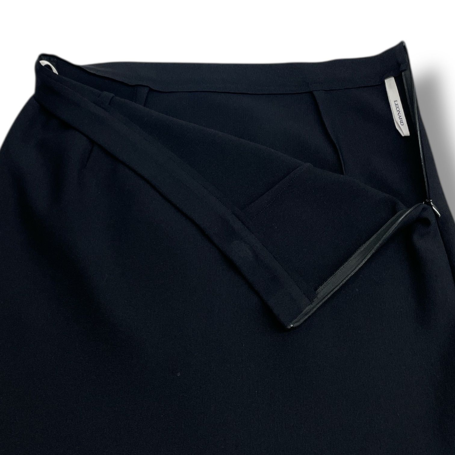 LEONARD レオナール マーメイドシルエット厚手ニットフ スカート ニットスカート スカート フ ニット 裾ライン ブラック ピンク グレー 黒 灰色 サイズ40 レディース 秋 ゴーゴー古着マルイ北千住店 22 No.991 SIROKUMA-CORPORATION_COM