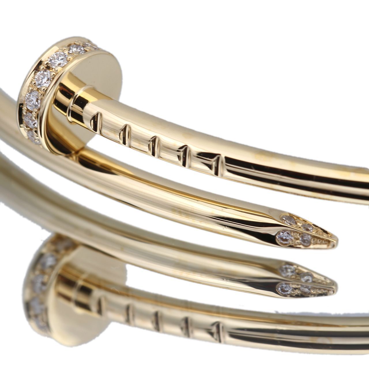 Cartier 値上 カルティエ ジュストアンクルリング ダイヤPG #56