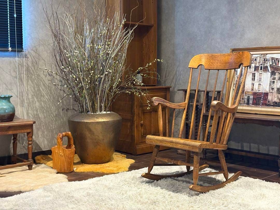 ① 飛騨産業 キツツキマーク ウィンザーチェア スポークチェア