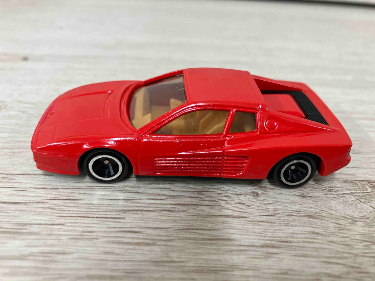 箱ヤケあり】 トミカ No.91 フェラーリ テスタロッサ 赤 肌色ピンク