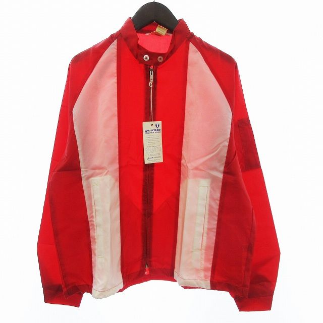 ヴィンテージ VINTAGE swingster 60s 70s レーシングジャケット スイングトップ ブルゾン ジップアップ ナイロン 赤 レッド L