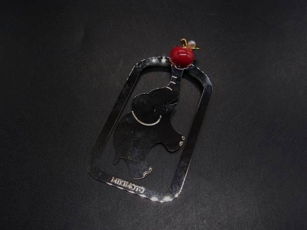 □美品□ MIKIMOTO ミキモト 本真珠 パール約2mm 象 ブックマーカー