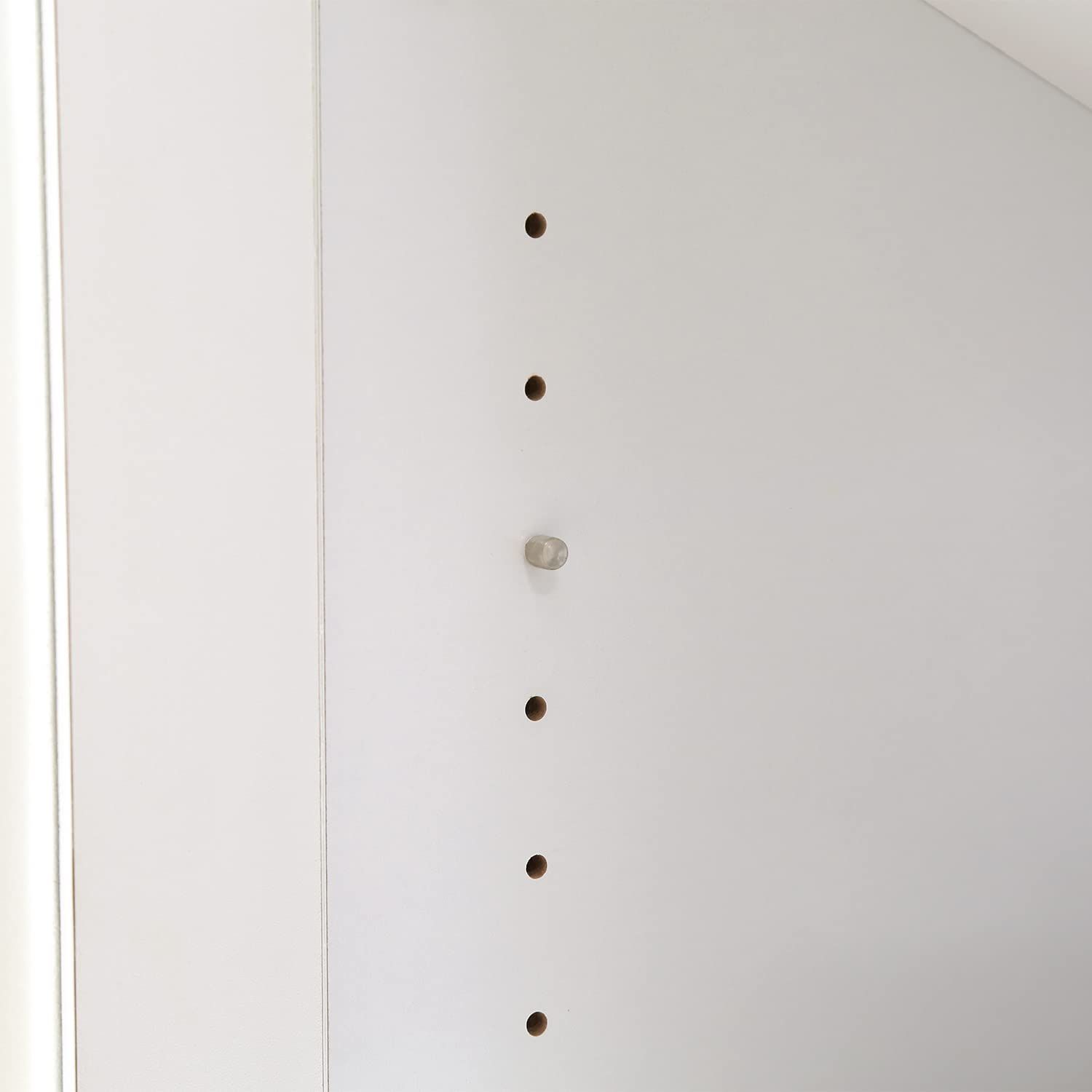 在庫処分】コンセント付き スライド棚 曇りガラス ホワイト 幅60