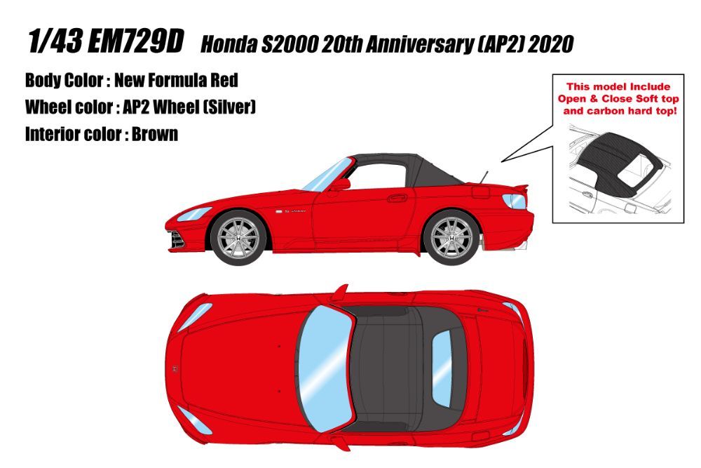 ホンダ S2000 20th Anniversary AP2 2020 ニューフォーミュラレッド