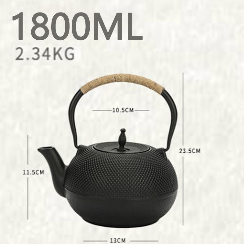 【現金特価】 鋳鉄製鉄瓶 手作り 南部鉄瓶お茶の道具 やかんを沸かす 提梁鉄瓶 鉄瓶