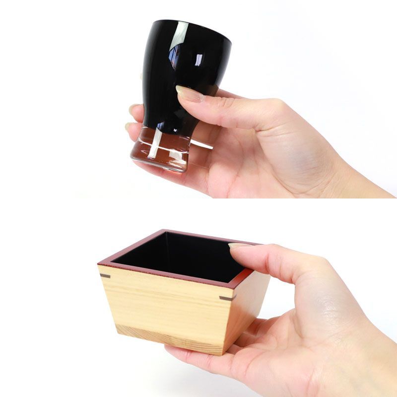 ひのき升 酒器 セット 会津漆器 会津塗り 枡酒 日本酒 グラス 漆