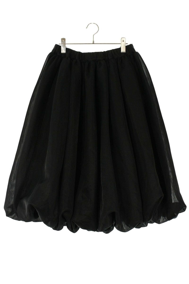 ブラックコムデギャルソン 22SS 1I-S004 AD2021ポリエステルロングスカート レディース S