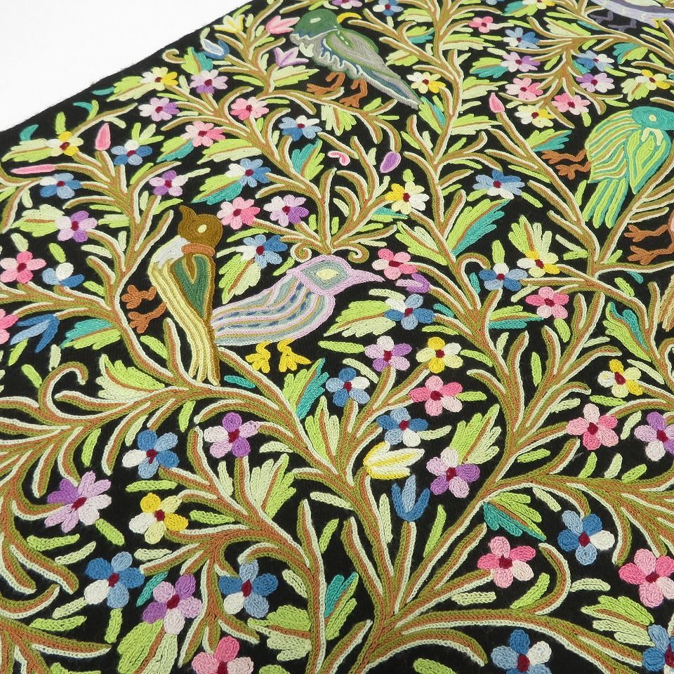 専用】カシミールの総刺繍ストール KASHMIR カシミール インド製 総