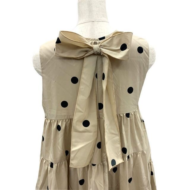 AMIN PUR(アミンピュール) バックリボン ティアードワンピース