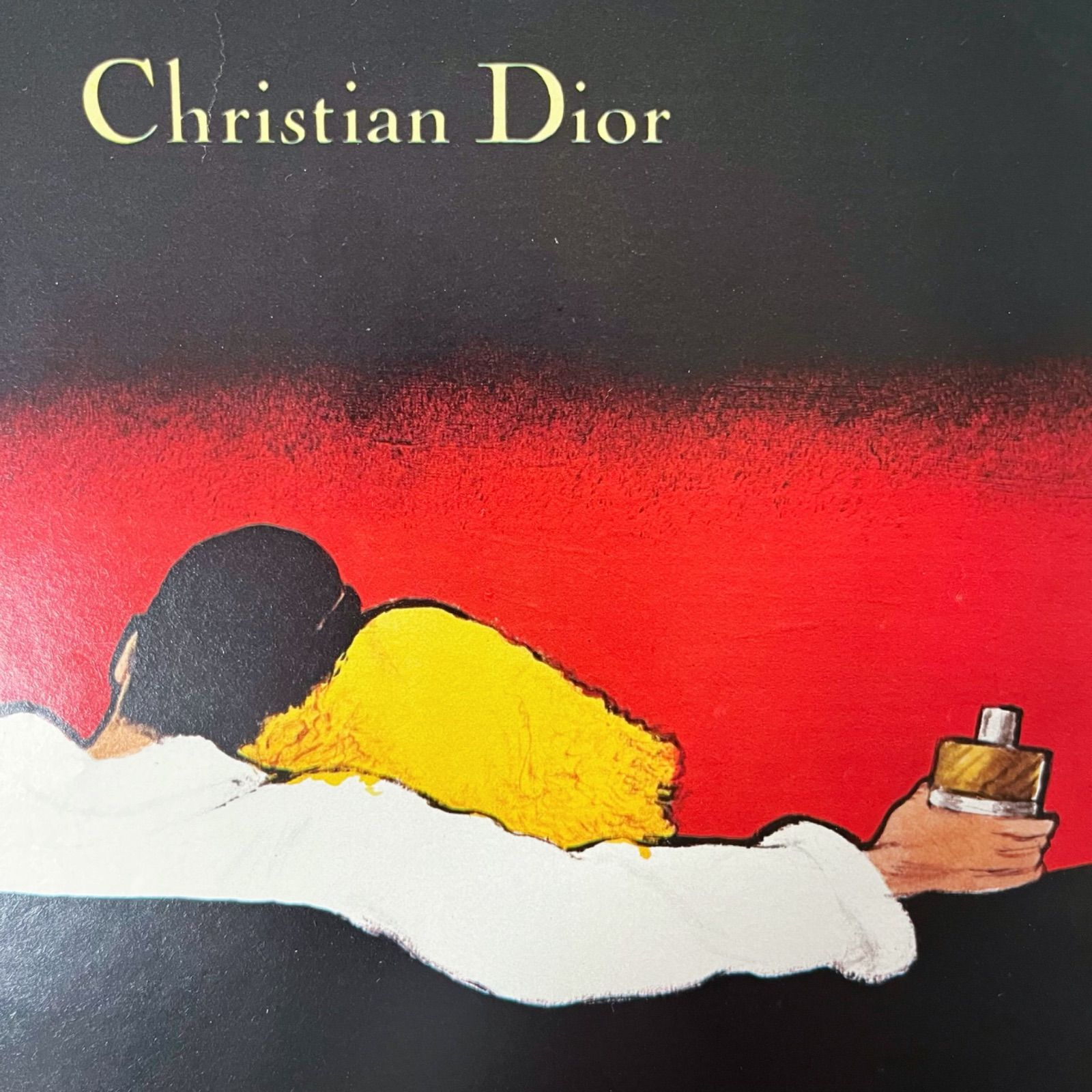 1980's ルネグリュオ ヴィンテージポスター(Christian Dior) 1980 広告＞ Christian Dior クリスチャン・ディオール Rene