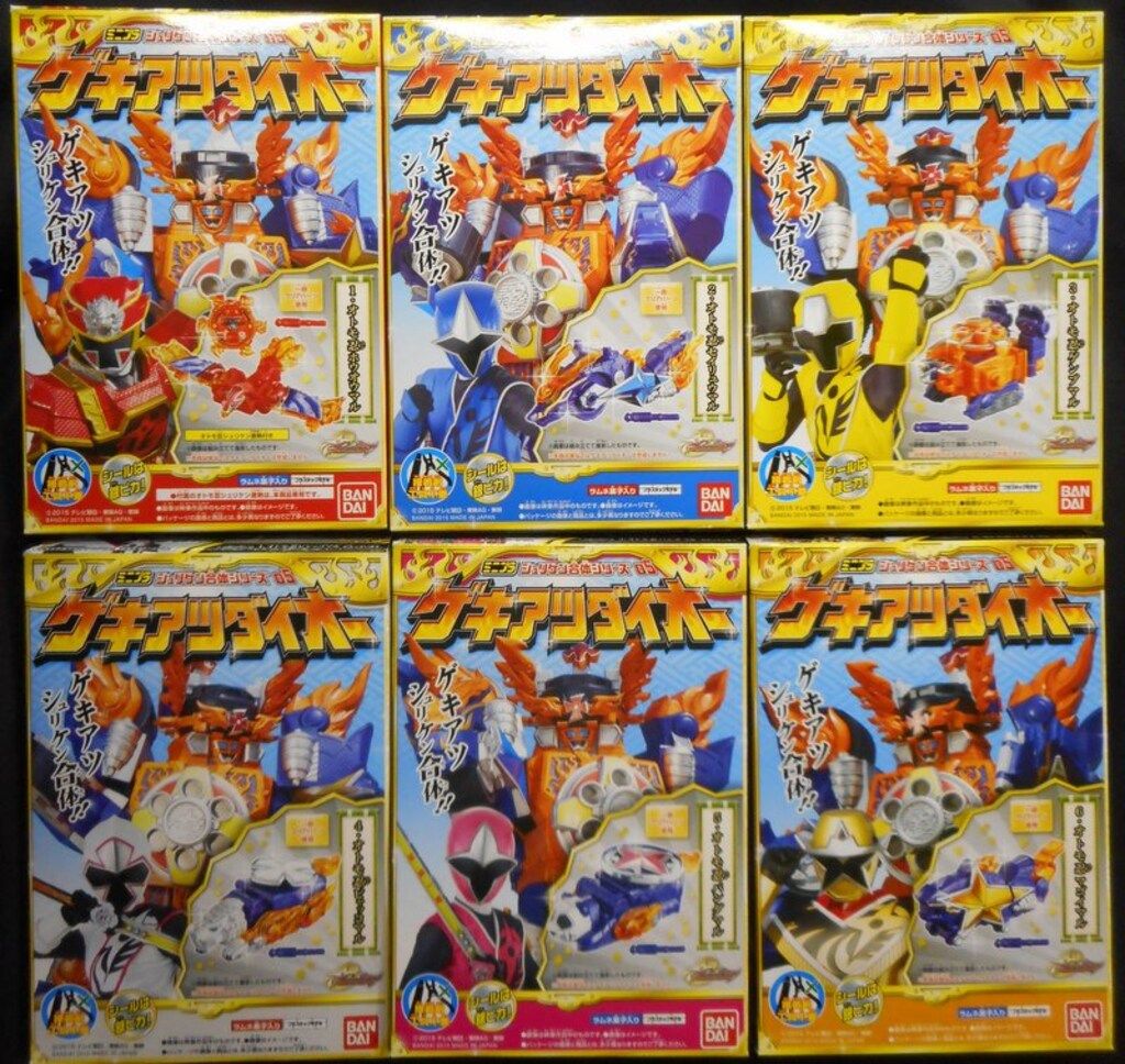 【新作入荷，品質保証】 バンダイ ミニプラ/ゲキアツダイオー 手裏剣戦隊ニンニンジャー 全6種セット ゲキアツダイオー その他