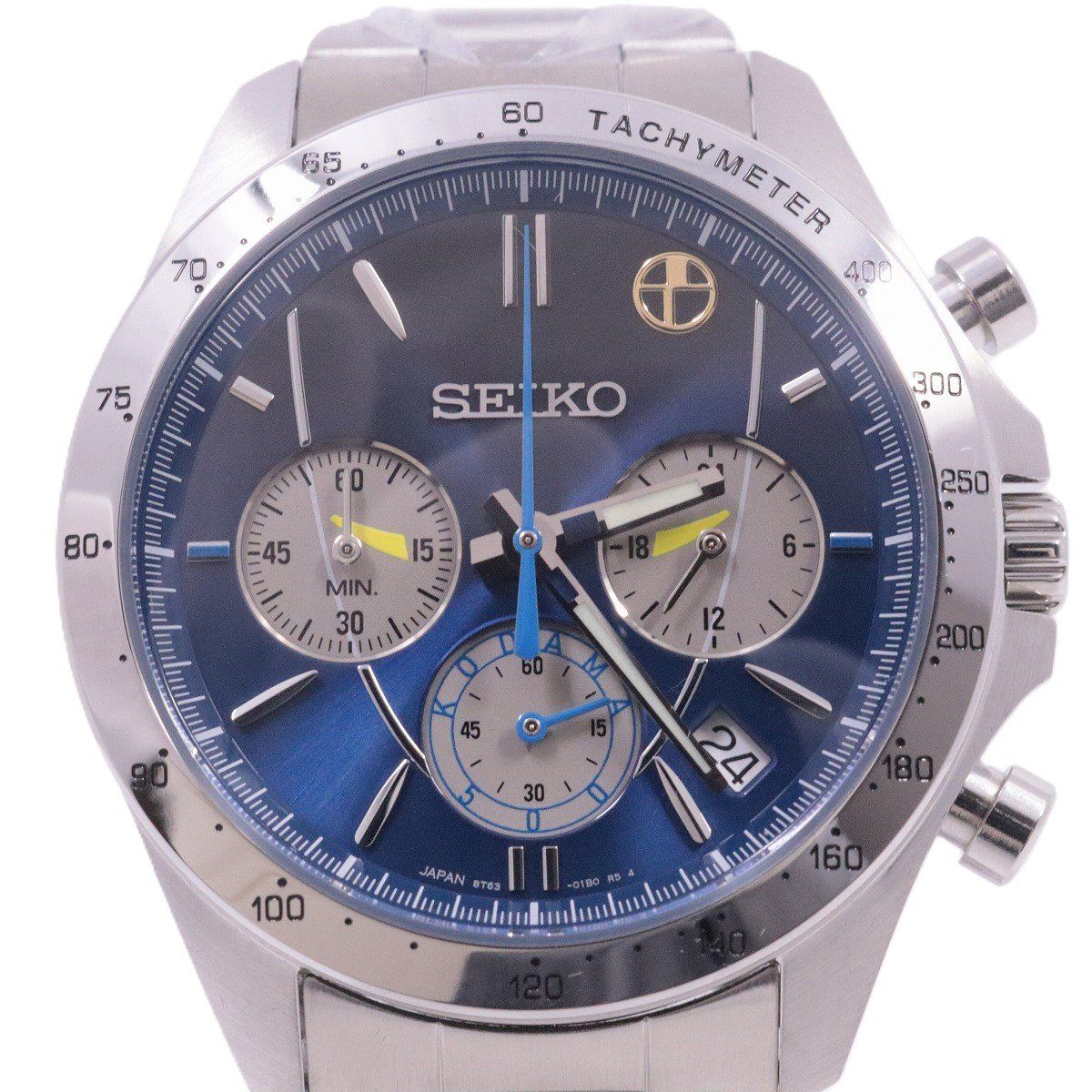 【未使用品】SEIKO セイコー 500系こだまウォッチ 500系新幹線 25周年記念 クロノグラフ クォーツ メンズ 腕時計 8T63-01D0【いおき質店】