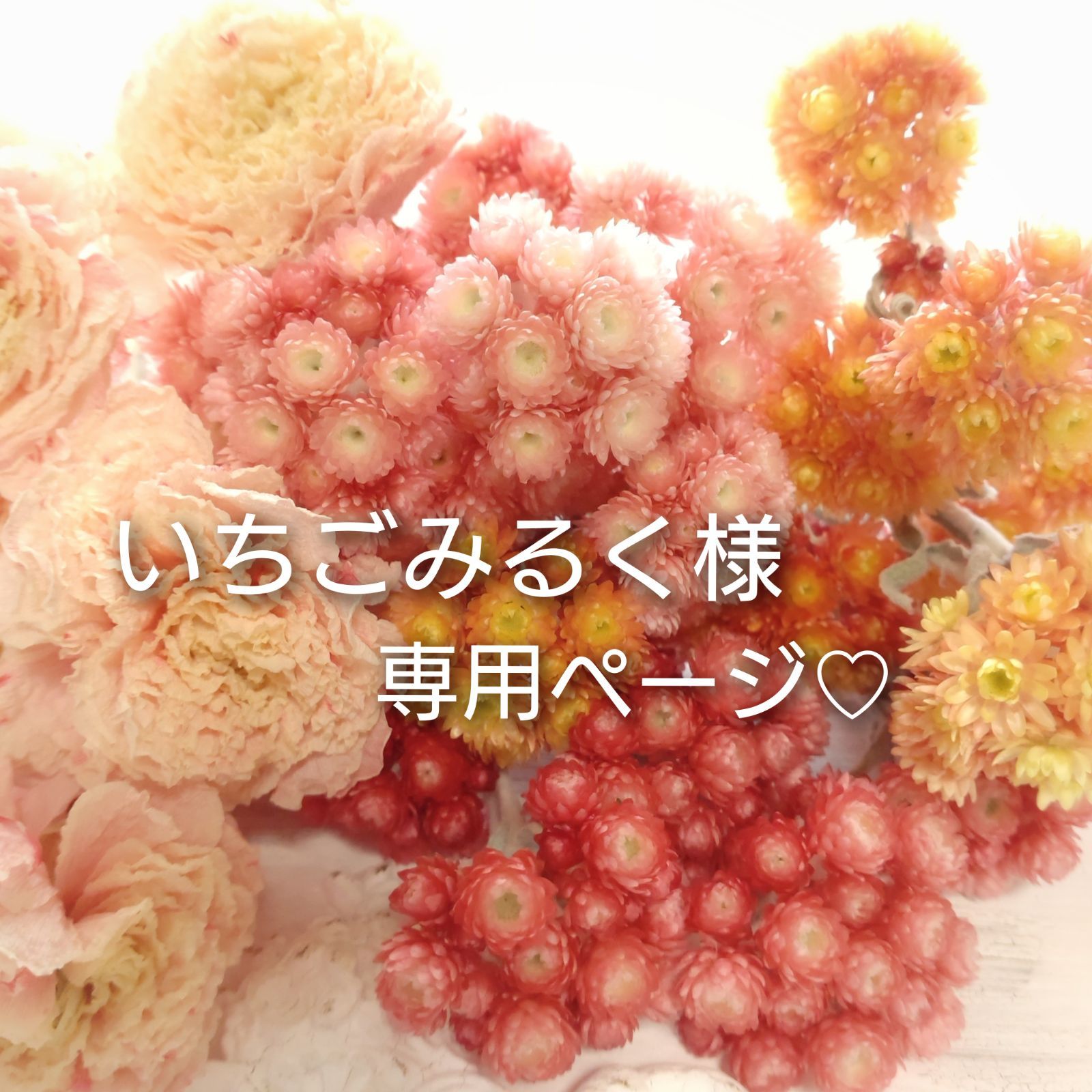 ヘリクリサム ドライフラワー花材 ご確認用 - メルカリ