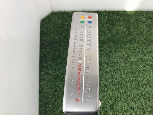 タイトリスト SCOTTY CAMERON STUDIO STYLE NEWPORT 2 340G 34インチ パター PT スチール フレックスその他 メンズ 男性用 右利き 右用 Cランク ゴルフクラブ