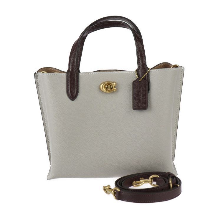 COACH コーチ ウィロウ トート 24 カラーブロック ハンドバッグ