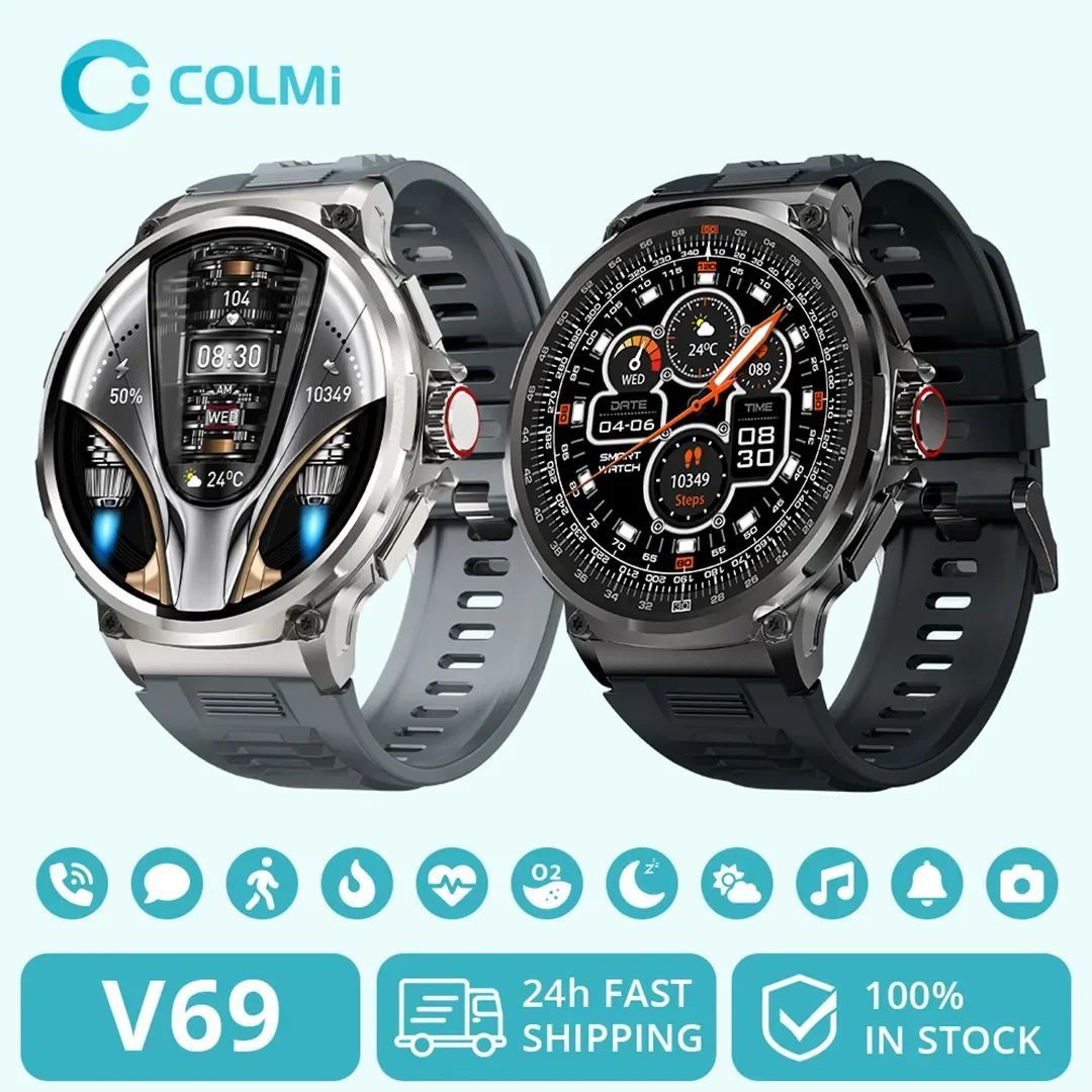 Colmi v69 Bluetooth通話スマートウォッチ HD防水 GPS - メルカリ