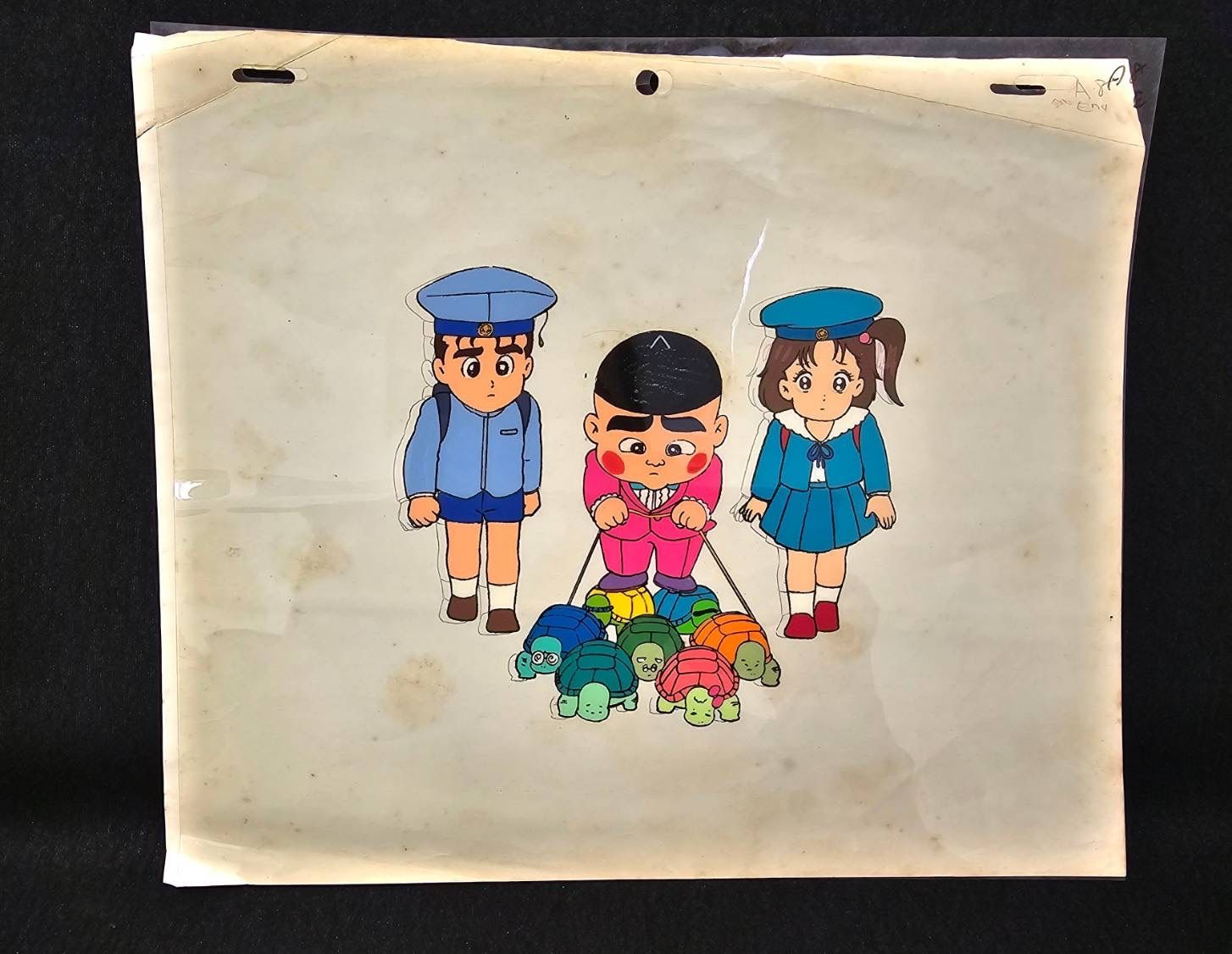 送料無料 □ おぼっちゃまくん セル画 / 背景付き □ 貴重！1