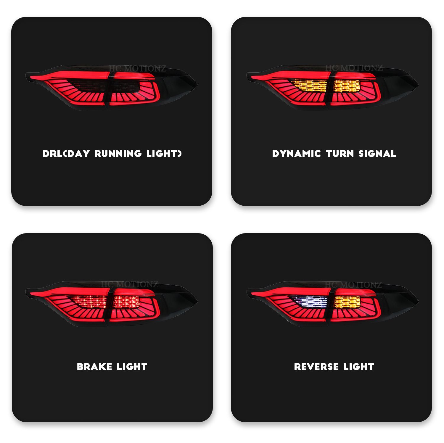 適用トヨタ カローラ Corolla 19-24年モデル LED改装テールランプアセンブリ 9.23 FFCRYSTALESIA_COM