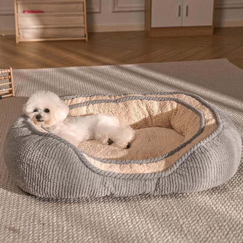 猫ベッド 犬ベッド ペットクッション ふわふわベッド 寝床 キャットベッド ふわふわ あったか 犬小屋 ペット 犬猫通用 狗ベッド bEeS434