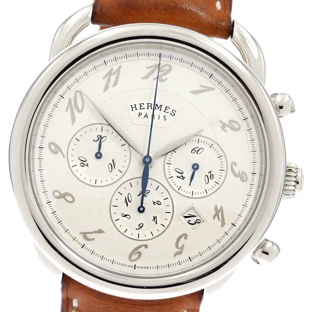 エルメス HERMES AR4.910 アルソー クロノグラフ 自動巻き メンズ箱・保証書付き_846196