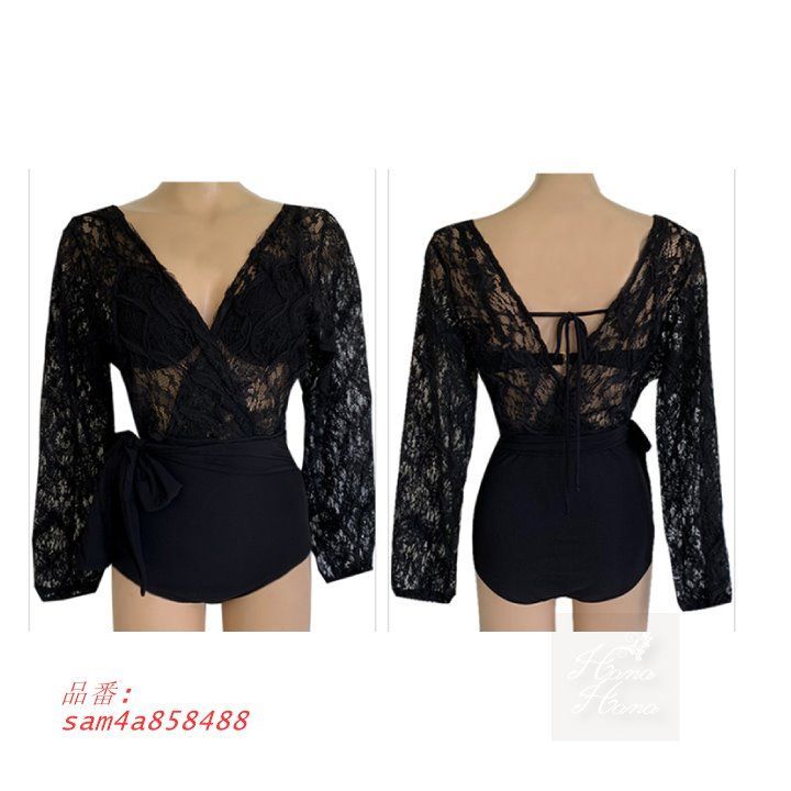 レースデザイン水着 異素材