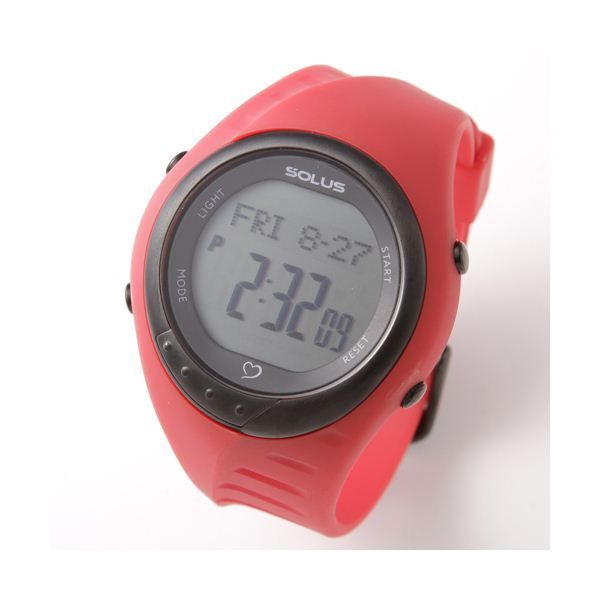 SOLUS ソーラス eam Sports 300 心拍計測ウォッチ レッド ランニングウォッチ