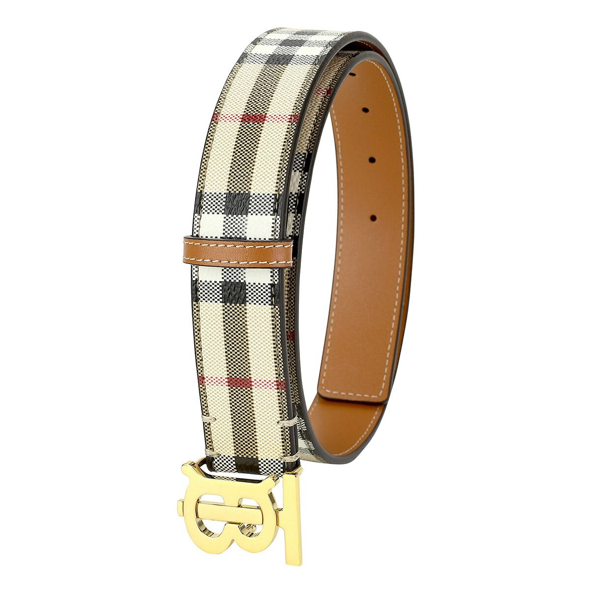 【新品未使用】バーバリーベルト 新品 バーバリー BURBERRY ベルト TBベルト アーカイブベージュ