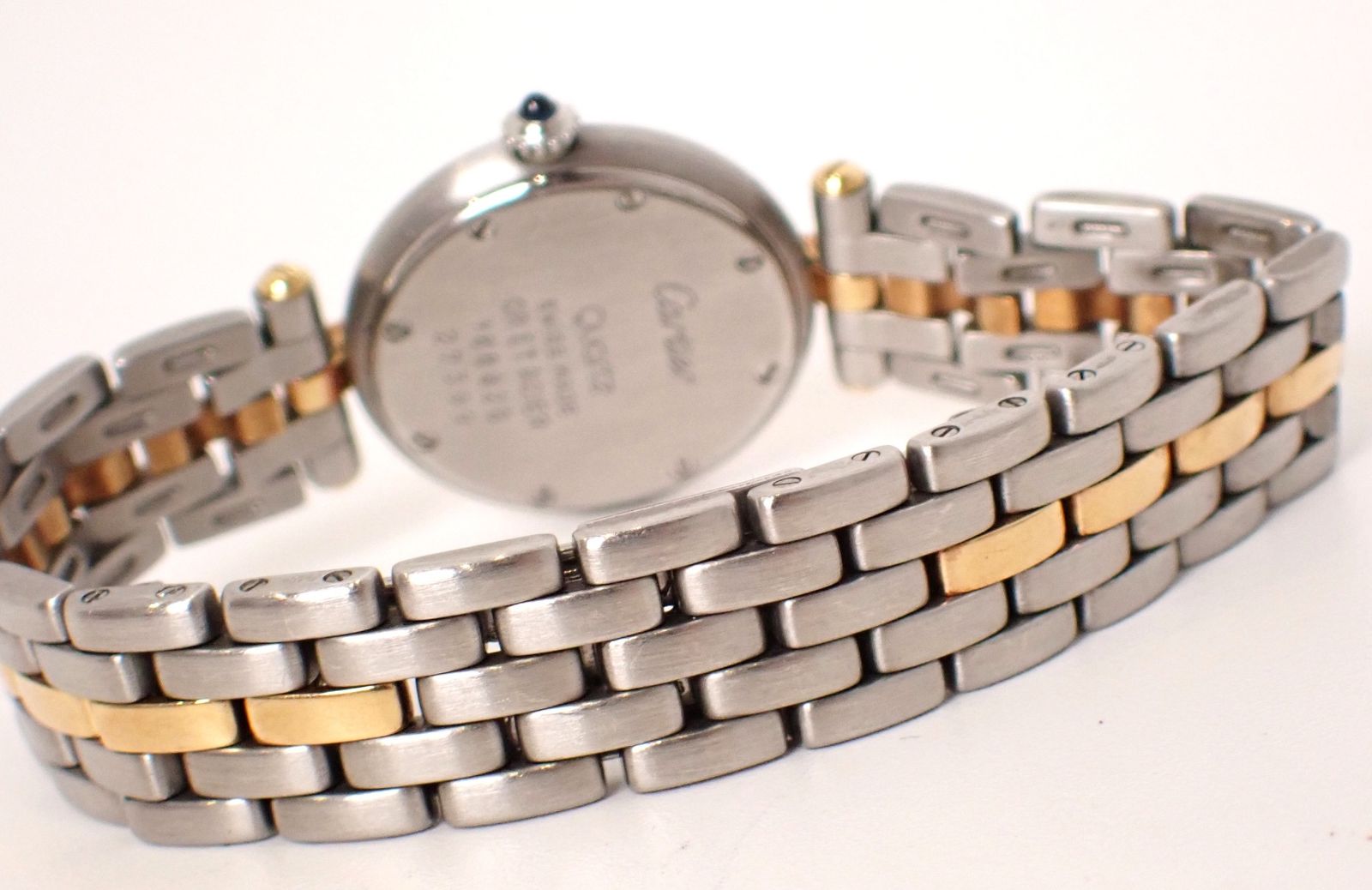 美品 Cartier(カルティエ) パンテールヴァンドーム 1ロウ 84084241 YG/SS QZ イエローゴールド 18金 コンビカラー シンプル レディース 美品 Cartier(カルティエ) パンテールヴァンドーム 1ロウ 84084241 YG