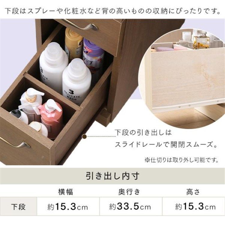 三面鏡ドレッサーデスク収納付き アイリスプラザ