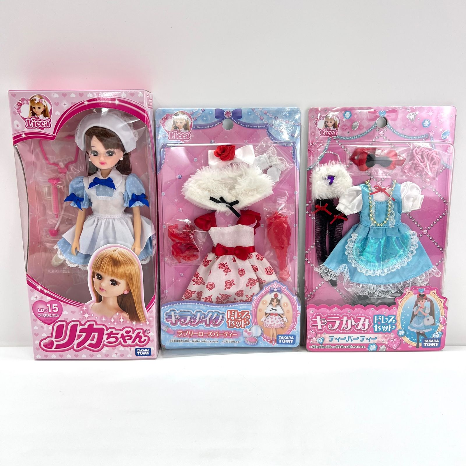 Takara Tomy - タカラトミー　LT-15　ナースリカちゃん人形1点　キラかみドレスセット2点 タカラトミー LT-15 ナースリカちゃん人形1点 キラかみドレス